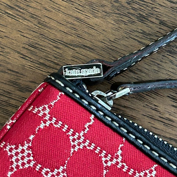 Vintage Kate Spade Y2K Dot Noel Shoulder Bag Red 10” - Picture 3 of 6